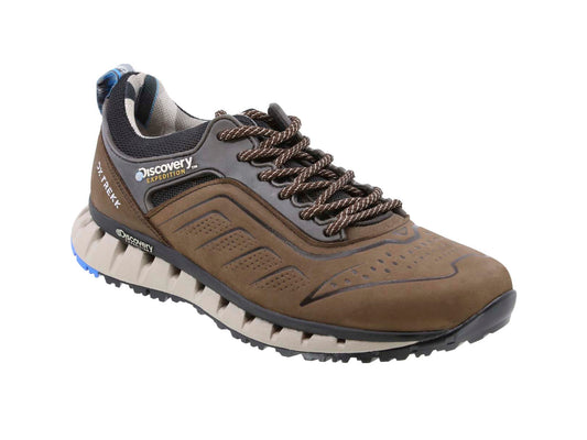 Tenis de Piel para Senderismo Discovery Expedition Tai 2343 Café Hombre