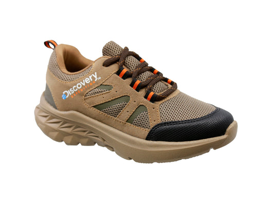 Tenis Casual Discovery Janka 4010 Camel Para Niño