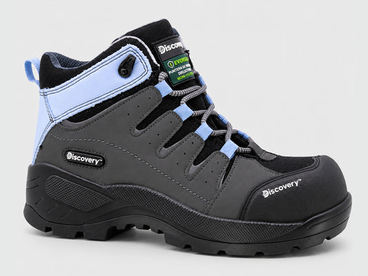 Bota Industrial Blackwood 1958 Gris y Azul para Mujer