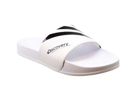 Sandalia Slide Discovery Nishi 07 Blanco Para Caballero.